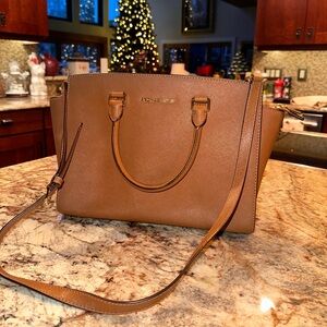 Michael Kors Selma Large Saffiano Leather Satchel
